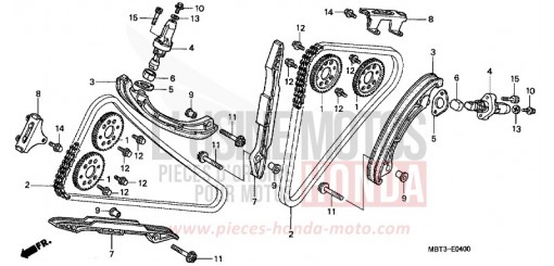 CHAINE A CAMES/TENDEUR XL1000V2 de 2002